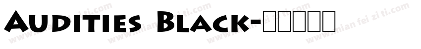 Audities Black字体转换